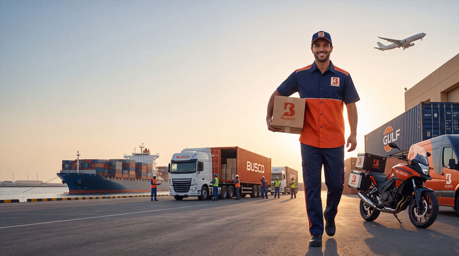 Busco Shipping courier with the fleet