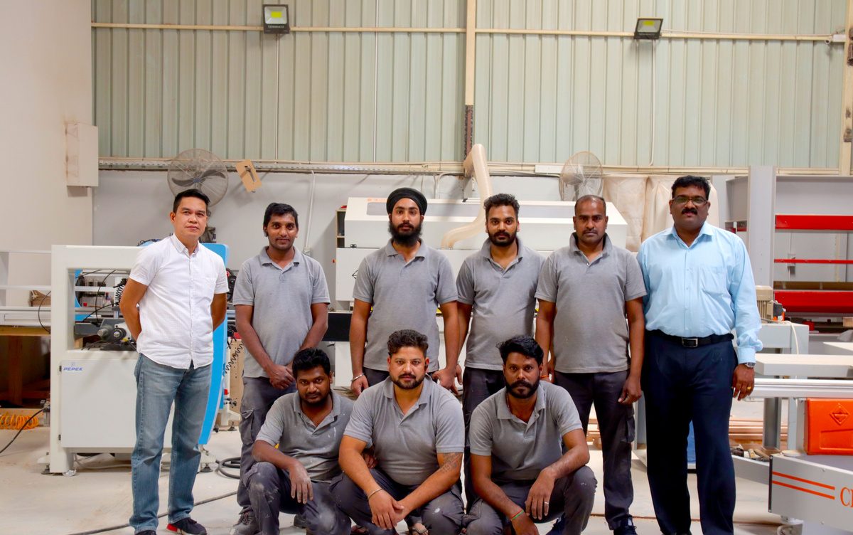 Busco site leadership and crew